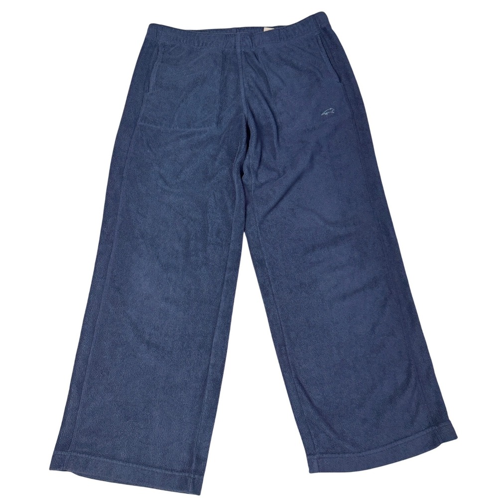 Horny Toad Mens Small Navy Blue Microfleece Wide Leg Lounge Pants‎ RN 95433